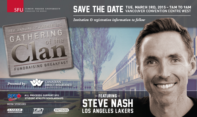 NBA great Steve Nash will be the featured speaker March 3 at the 6th annual 